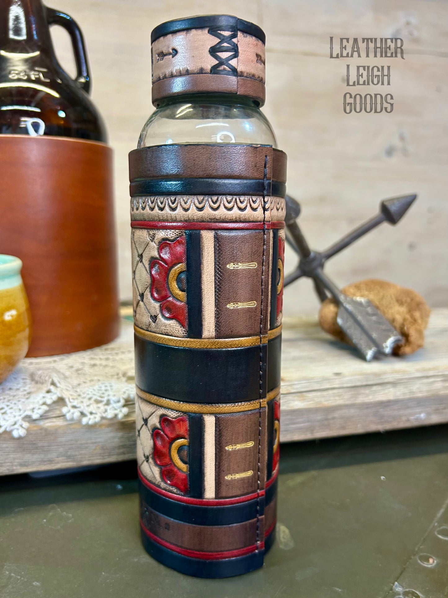 Leather Water Bottle Muse