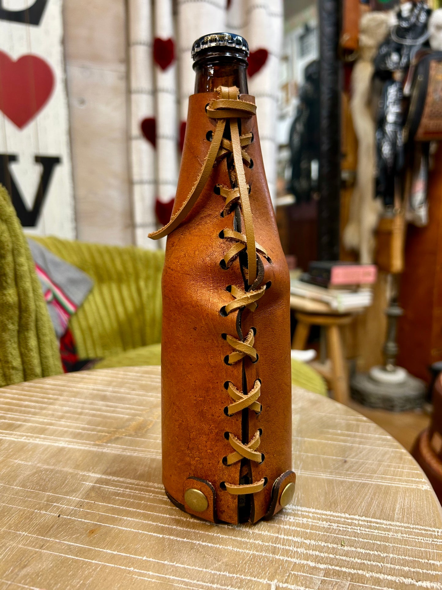 Leather Bootle Koozy