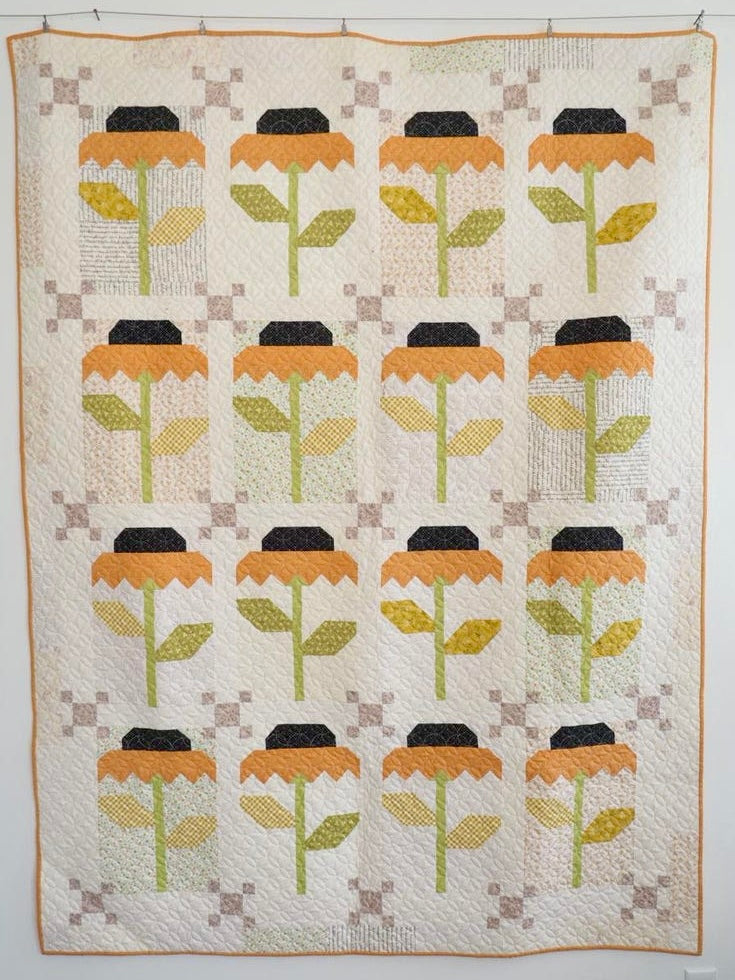 58” x 75” Cone Flower Quilt