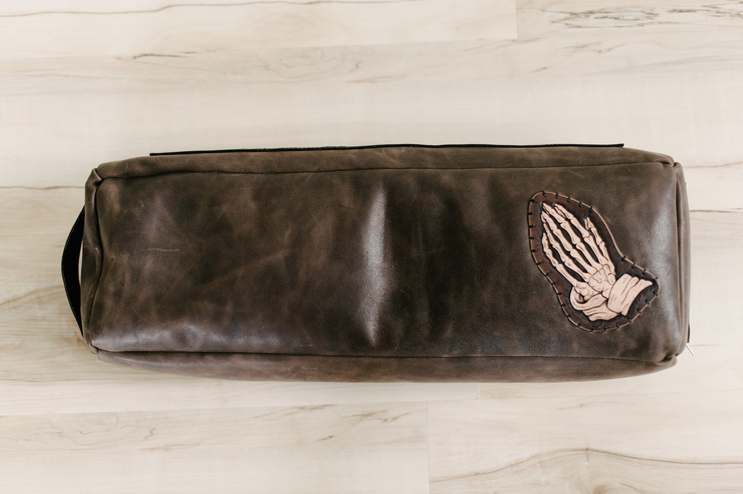 Buckwheat Filled Leather Kneeling Pillow