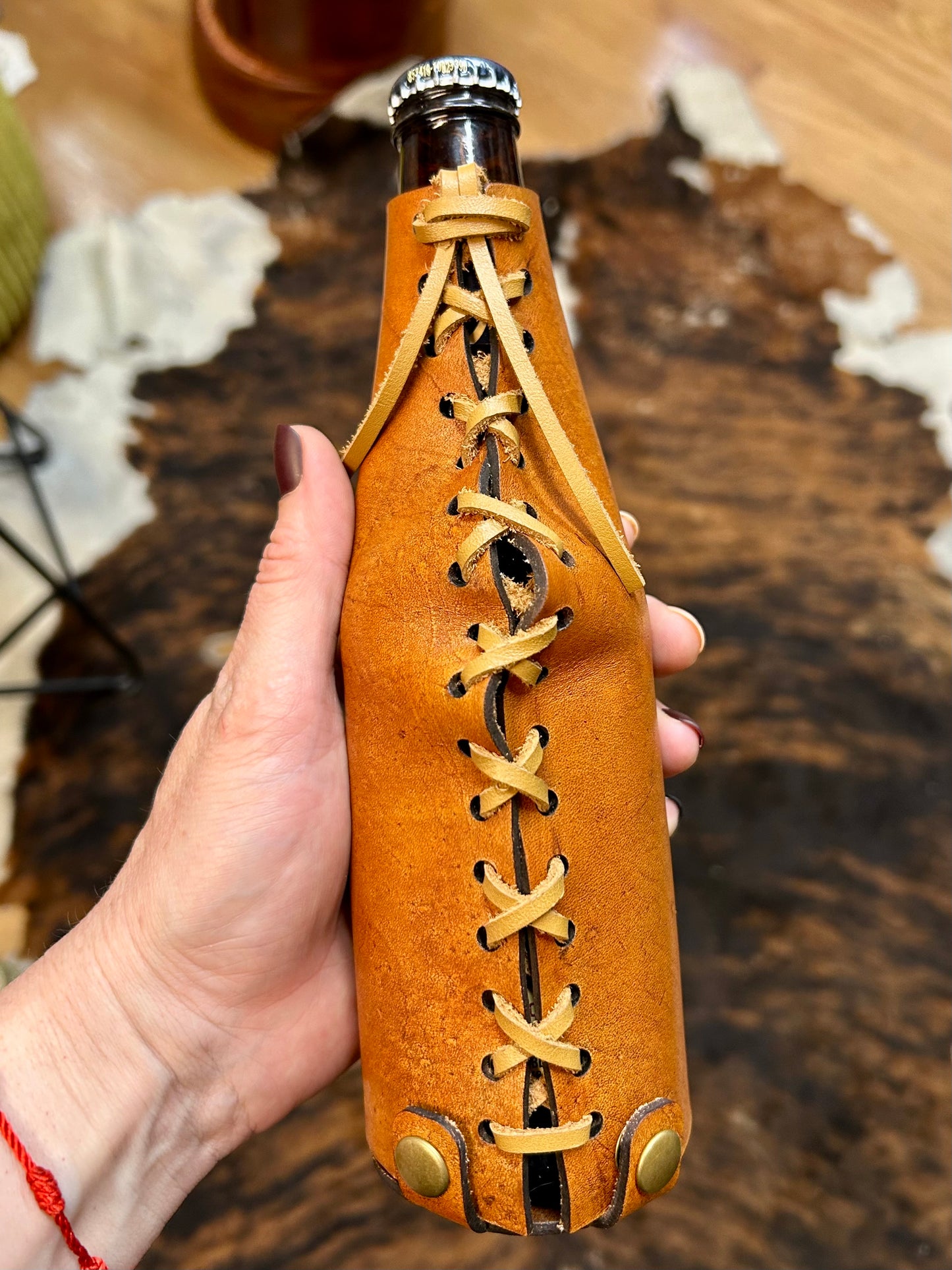 Leather Bootle Koozy
