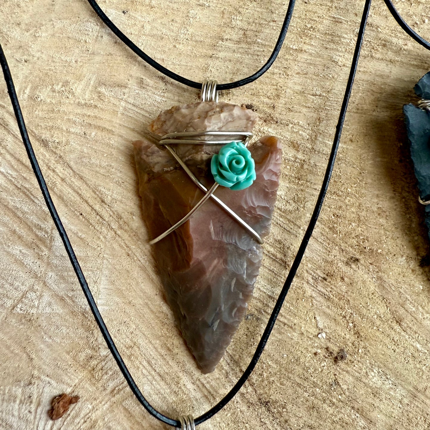 Wire Wrapped Arrowhead Necklaces