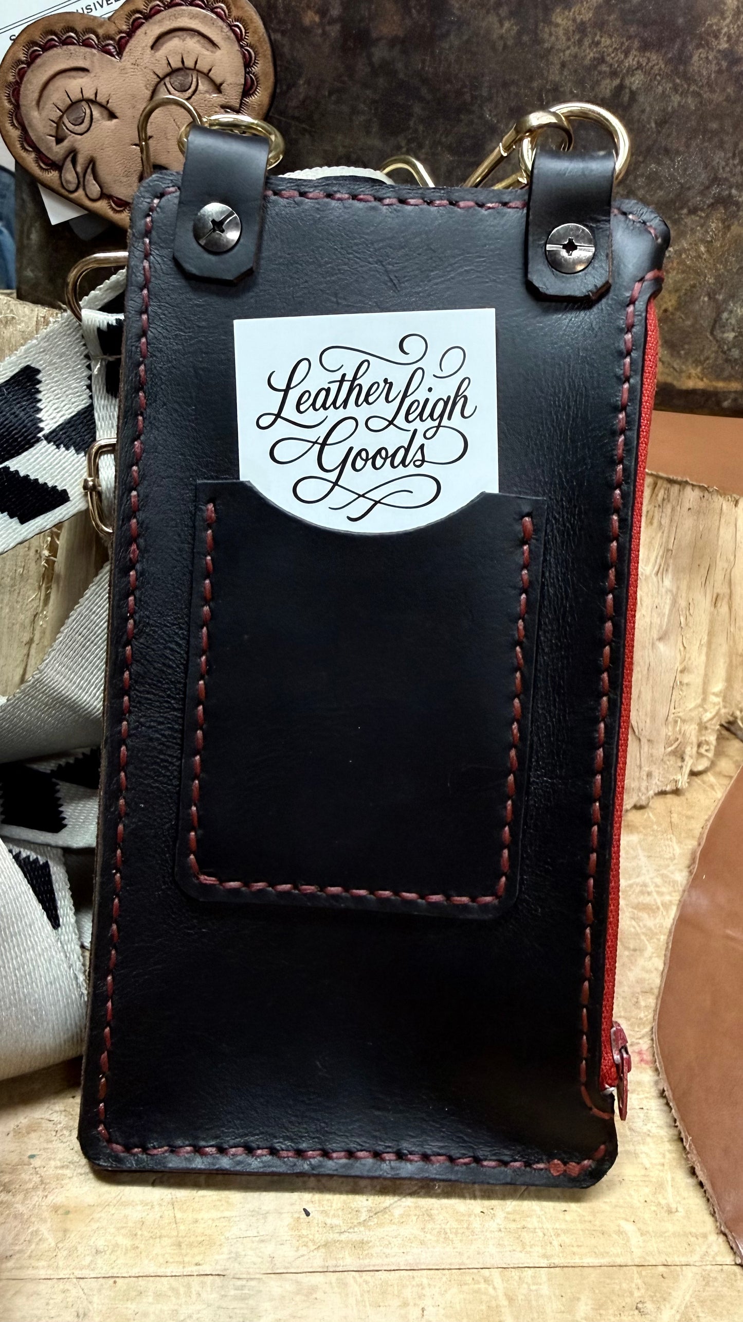 Leather Cellphone Belt, Purse, Pouch