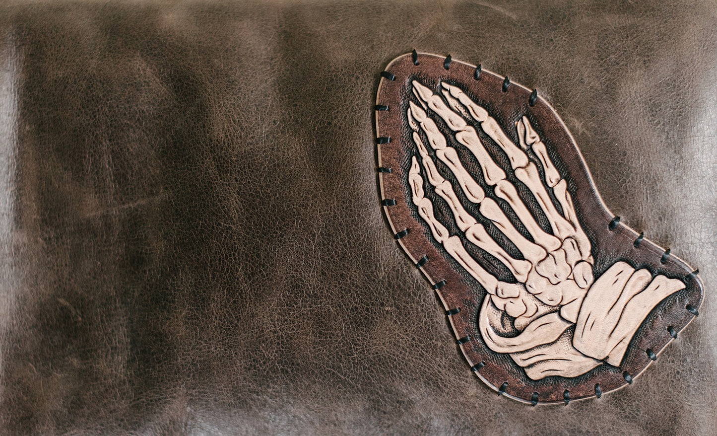 Buckwheat Filled Leather Kneeling Pillow