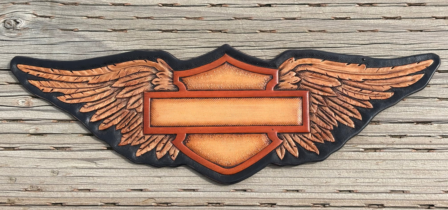 Custom Tooled Leather Back Patch