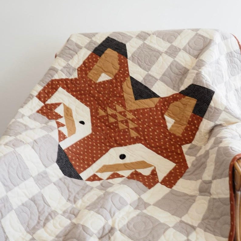 Fox (52" X 46") Handcrafted Quilt