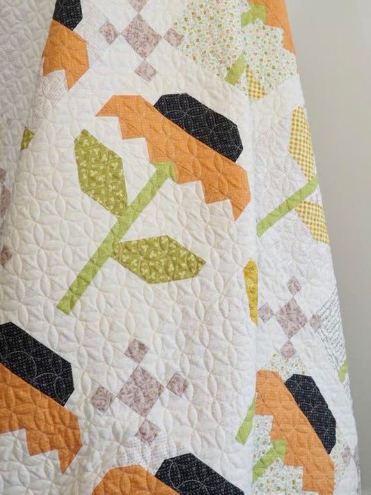 58” x 75” Cone Flower Quilt