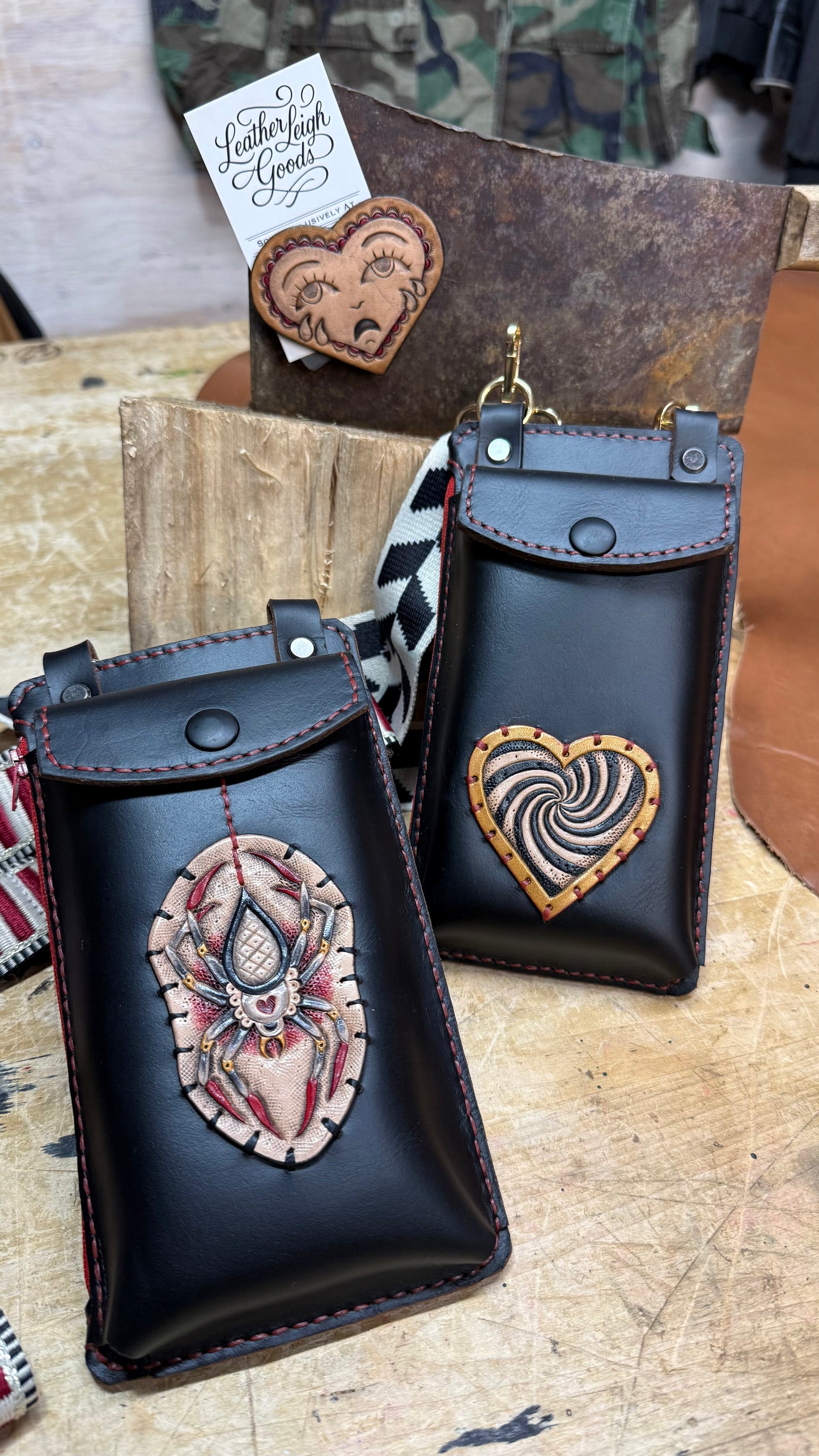 Leather Cellphone Belt, Purse, Pouch