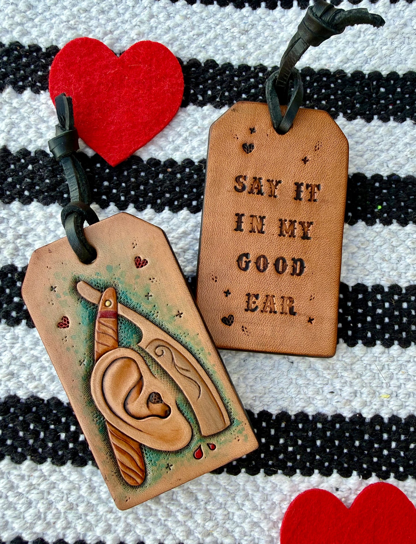Ear and Razor Leather Valentine