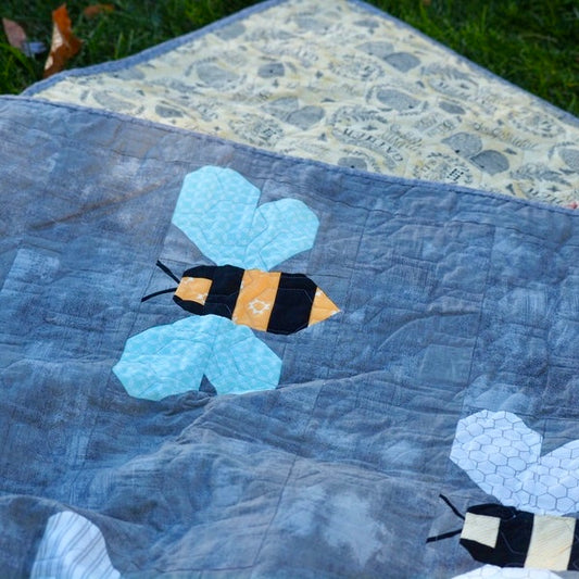 Handmade Beehive Utah Artisan Made Quilt (59" X 65")