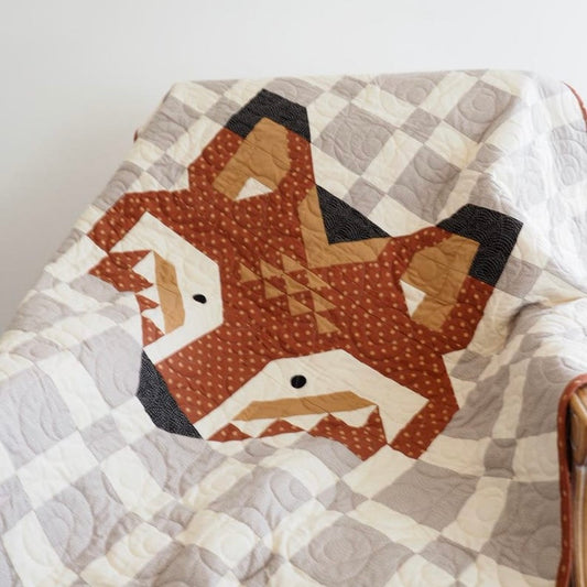 Fox (52" X 46") Handcrafted Quilt