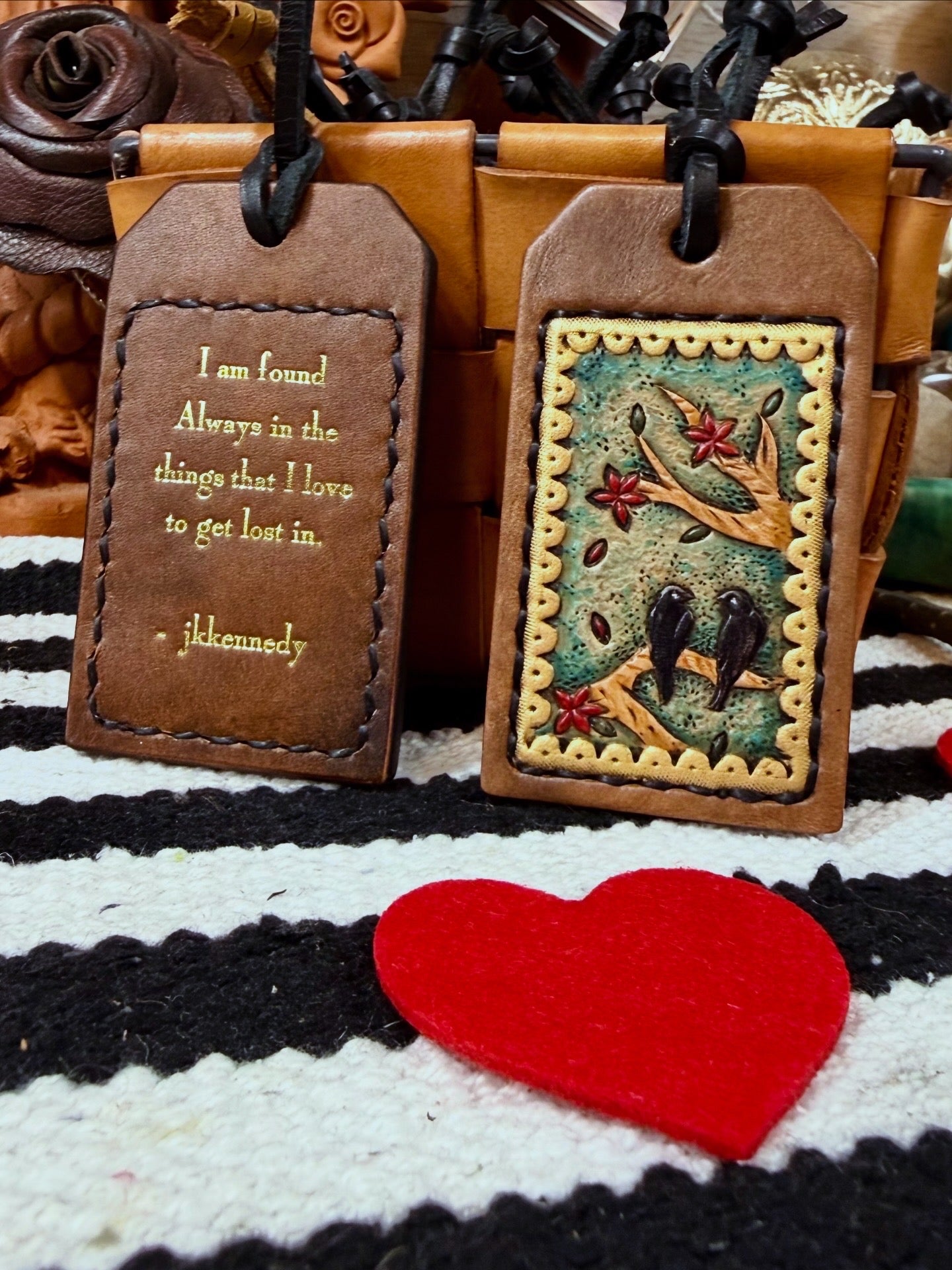 JKKennedy Leather Lost Love Valentine