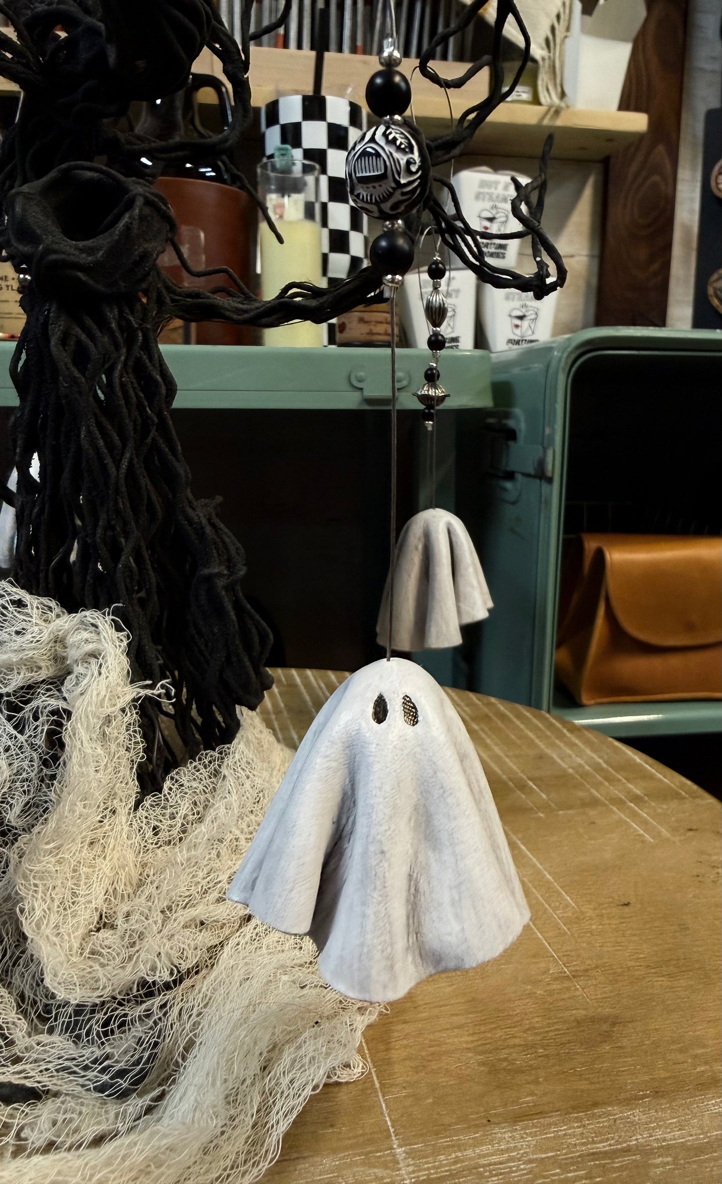 Leather Love Ghost Ornaments