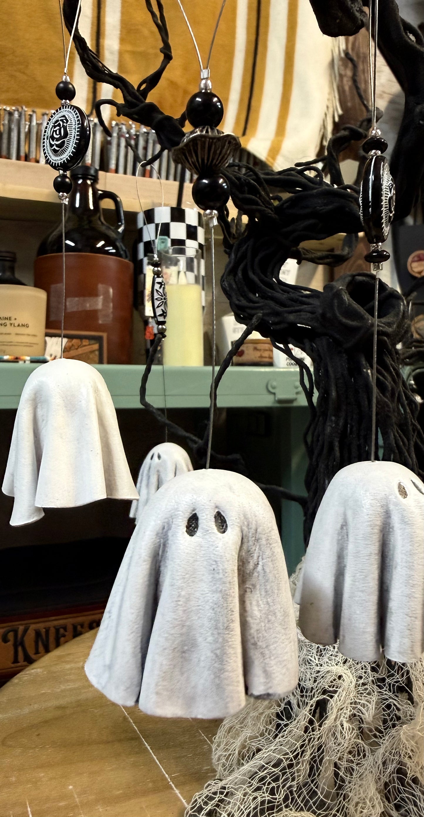 Leather Love Ghost Ornaments