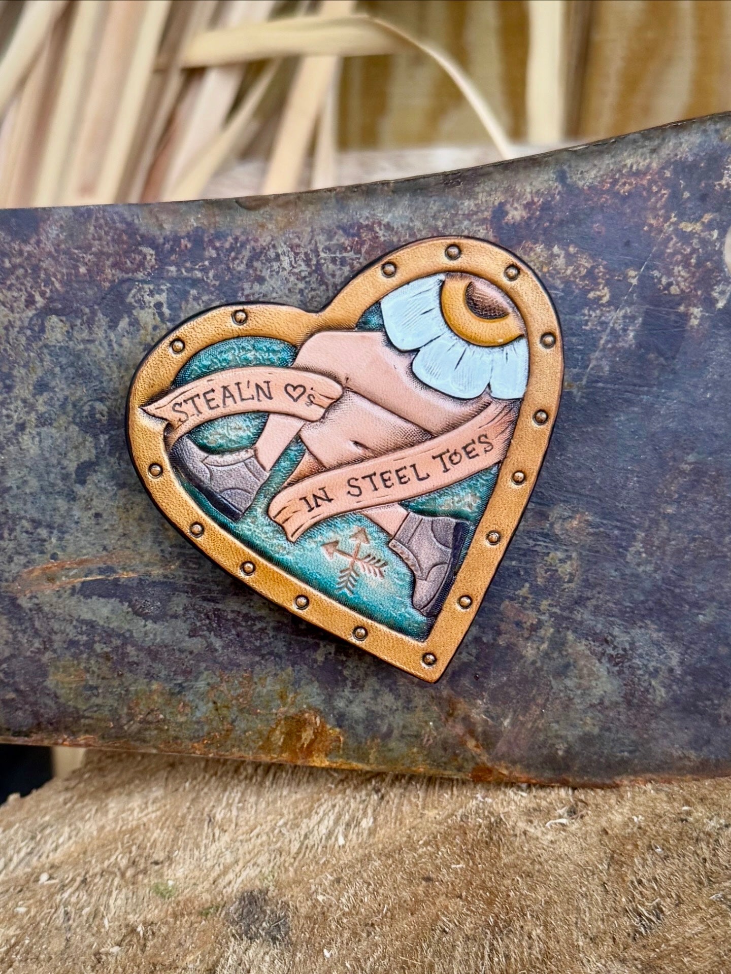 Tooled Leather Magnet