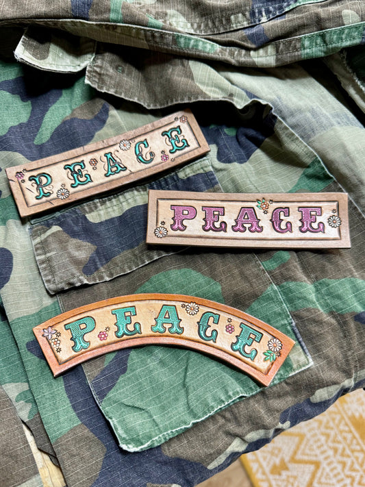 Leather Peace Patch