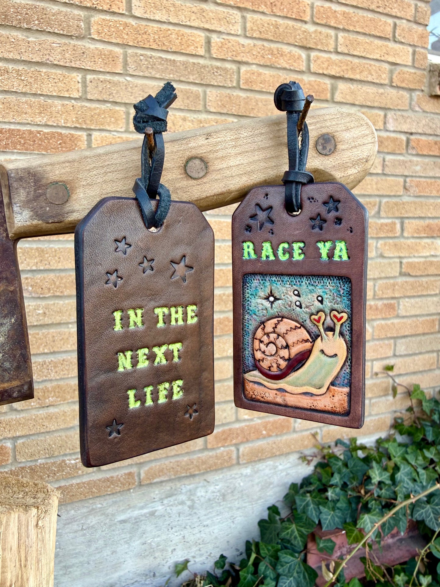 Leather Snail Racing Valentines