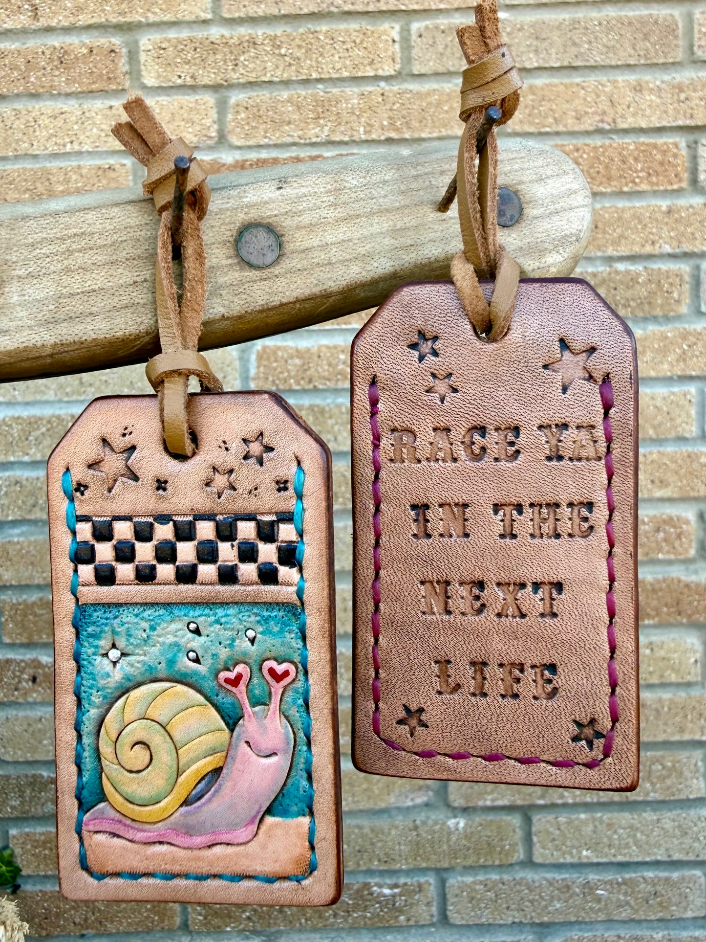 Race Ya in the Next Life Snail Valentines