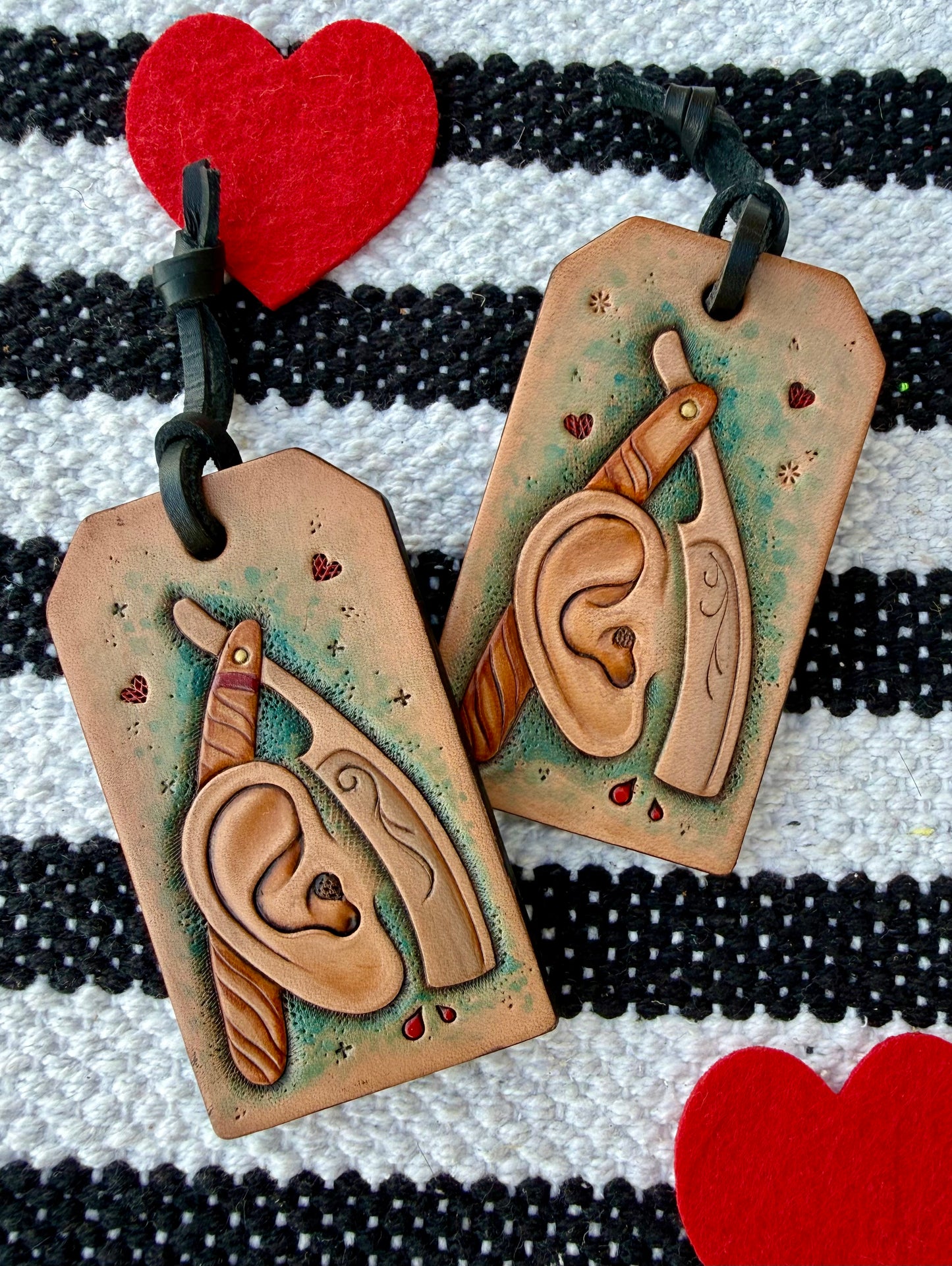 Ear and Razor Leather Valentine